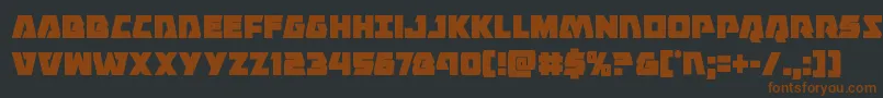 Eaglestrikecond Font – Brown Fonts on Black Background