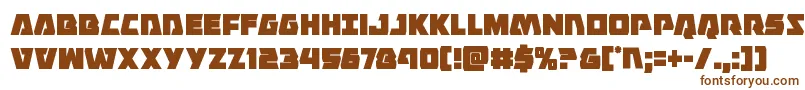 Eaglestrikecond-fontti – ruskeat fontit valkoisella taustalla