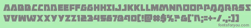 Eaglestrikecond Font – Gray Fonts on Green Background