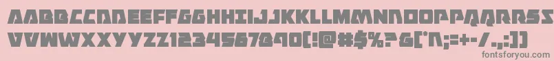 Eaglestrikecond-fontti – harmaat kirjasimet vaaleanpunaisella taustalla