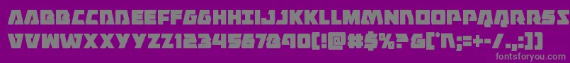 Eaglestrikecond-fontti – harmaat kirjasimet violetilla taustalla
