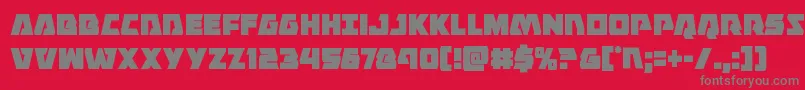 Eaglestrikecond Font – Gray Fonts on Red Background