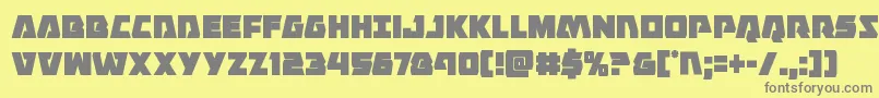 Шрифт Eaglestrikecond – серые шрифты на жёлтом фоне