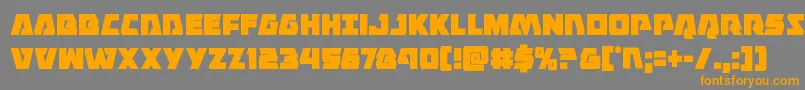 Eaglestrikecond Font – Orange Fonts on Gray Background