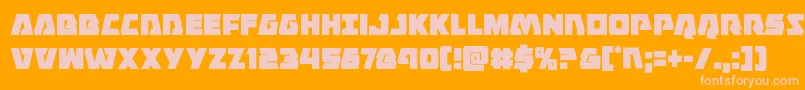 Eaglestrikecond Font – Pink Fonts on Orange Background