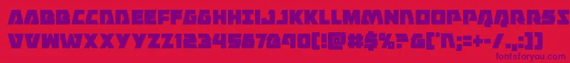 Eaglestrikecond-fontti – violetit fontit punaisella taustalla