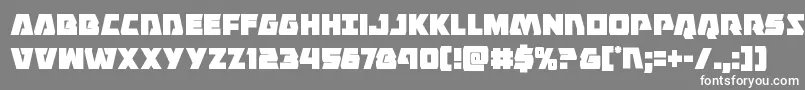 フォントEaglestrikecond – 灰色の背景に白い文字