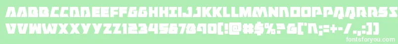 Eaglestrikecond Font – White Fonts on Green Background