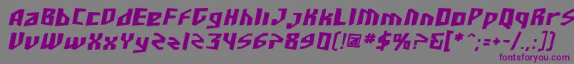 More about Sfjunkculture Boldoblique Font Sfjunkculture Boldoblique Font – Purple Fonts on Gray Background