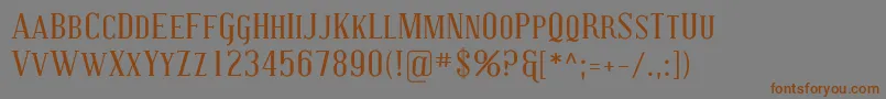 CovingtonSc Font – Brown Fonts on Gray Background