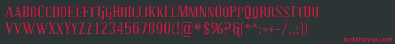 CovingtonSc Font – Red Fonts on Black Background