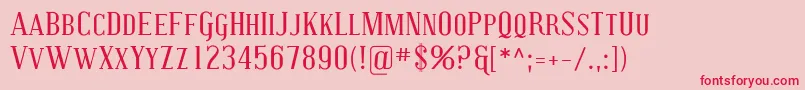CovingtonSc Font – Red Fonts on Pink Background
