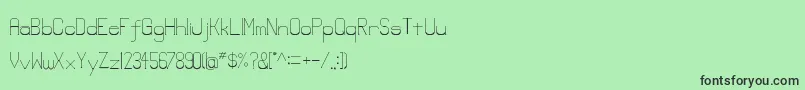 Lowerlay Font – Black Fonts on Green Background