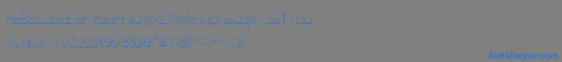 Lowerlay Font – Blue Fonts on Gray Background