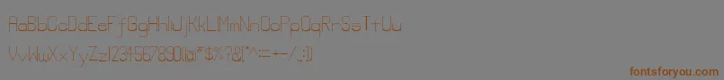 Lowerlay Font – Brown Fonts on Gray Background
