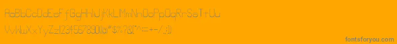 Lowerlay Font – Gray Fonts on Orange Background