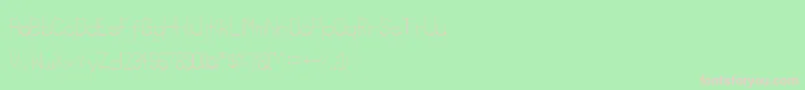 Police Lowerlay – polices roses sur fond vert