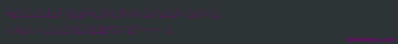 Lowerlay Font – Purple Fonts on Black Background