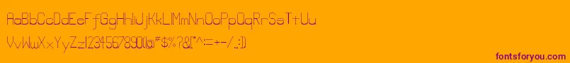 Шрифт Lowerlay – фиолетовые шрифты на оранжевом фоне
