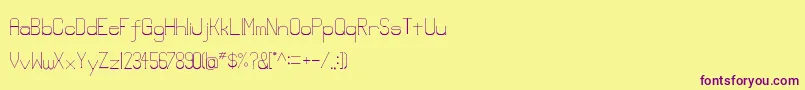 Шрифт Lowerlay – фиолетовые шрифты на жёлтом фоне