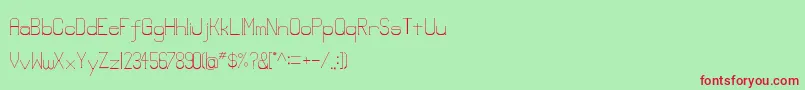 Lowerlay Font – Red Fonts on Green Background