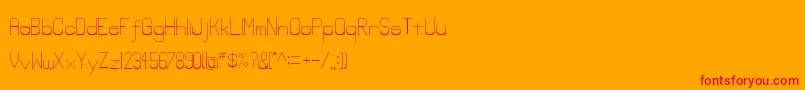 fuente Lowerlay – Fuentes Rojas Sobre Fondo Naranja