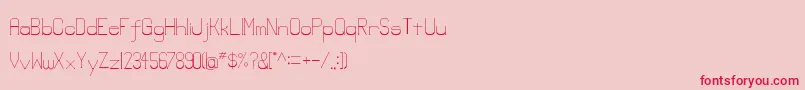 Lowerlay-Schriftart – Rote Schriften auf rosa Hintergrund