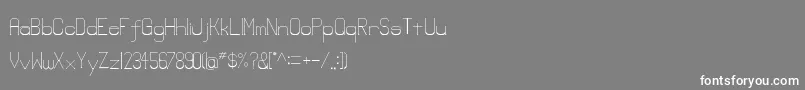 フォントLowerlay – 灰色の背景に白い文字