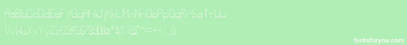 Lowerlay Font – White Fonts on Green Background