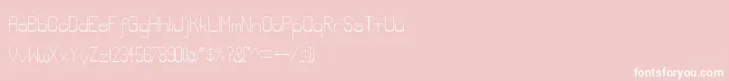 Lowerlay Font – White Fonts on Pink Background