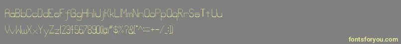 Lowerlay Font – Yellow Fonts on Gray Background