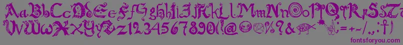 ChroniclesOfArkmar Font – Purple Fonts on Gray Background