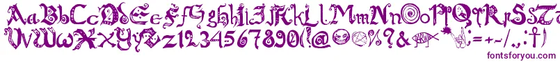 ChroniclesOfArkmar Font – Purple Fonts on White Background