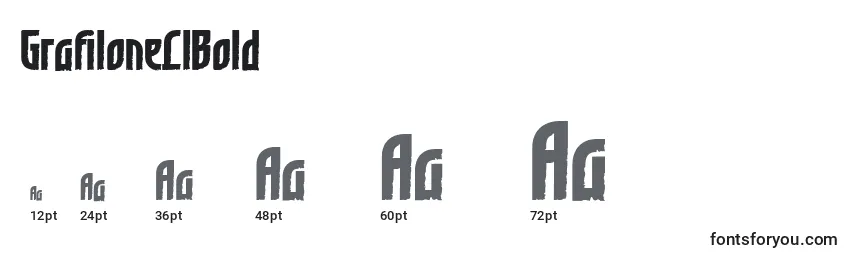 GrafiloneLlBold Font Sizes