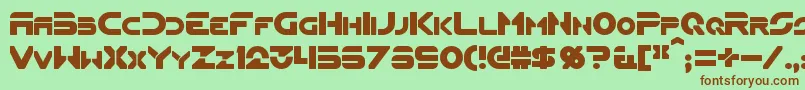 Flynn Font – Brown Fonts on Green Background