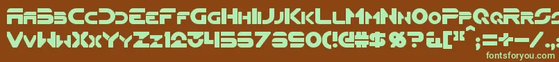 Flynn Font – Green Fonts on Brown Background