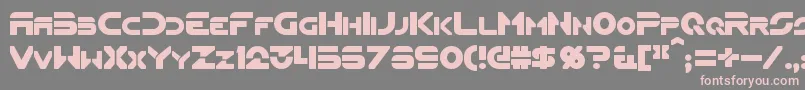 Flynn Font – Pink Fonts on Gray Background