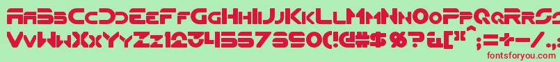 Flynn Font – Red Fonts on Green Background