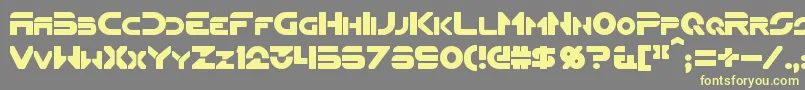 Flynn Font – Yellow Fonts on Gray Background