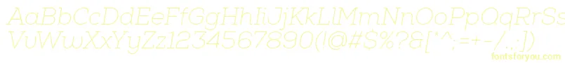 NexaSlabThinItalic Font – Yellow Fonts