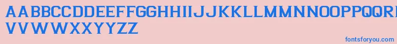 ArgentinaFreePromo Font – Blue Fonts on Pink Background