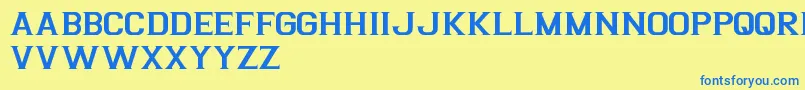 ArgentinaFreePromo Font – Blue Fonts on Yellow Background