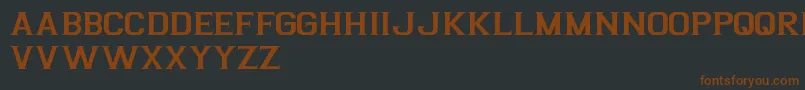 ArgentinaFreePromo Font – Brown Fonts on Black Background