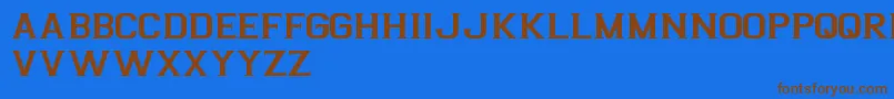 Saiba mais sobre a fonte ArgentinaFreePromo Fonte ArgentinaFreePromo – fontes marrons em um fundo azul