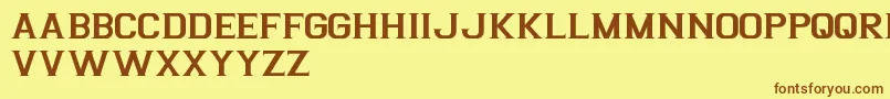 ArgentinaFreePromo Font – Brown Fonts on Yellow Background