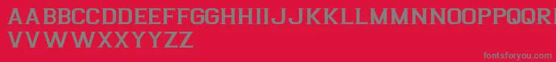ArgentinaFreePromo Font – Gray Fonts on Red Background