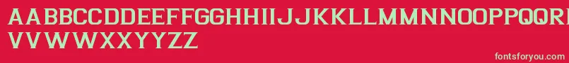 ArgentinaFreePromo Font – Green Fonts on Red Background