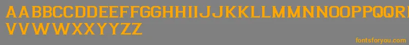ArgentinaFreePromo Font – Orange Fonts on Gray Background