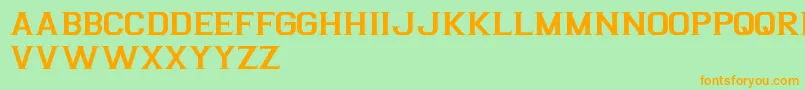 ArgentinaFreePromo Font – Orange Fonts on Green Background