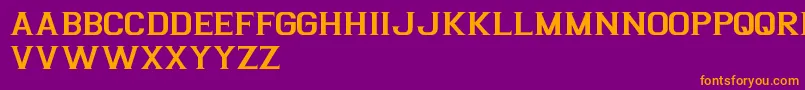 Fonte ArgentinaFreePromo – fontes laranjas em um fundo violeta